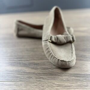 Cole Haan Womens Emmie Suede Driving Loafer Knot Irish Coffee Size 7.5 B Casual